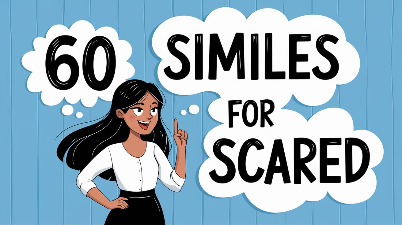 60 similes for scared, simile for scared