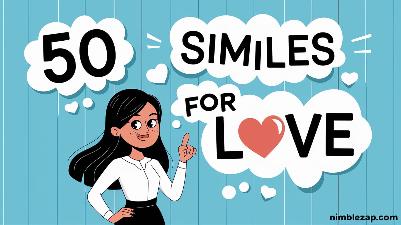 love similes, 50 smiles for love