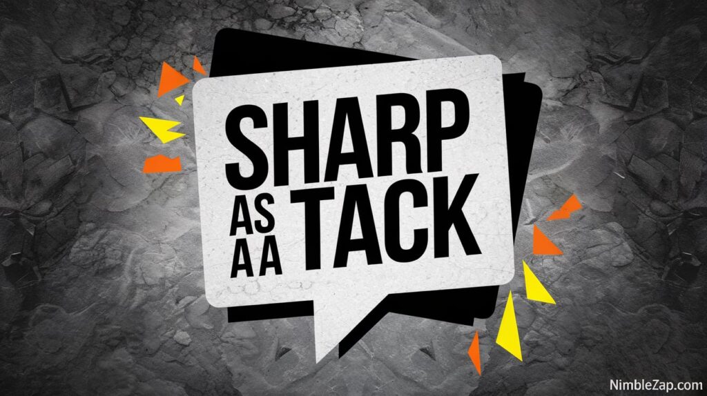 Sharp as a Tack, metaphor for smart person