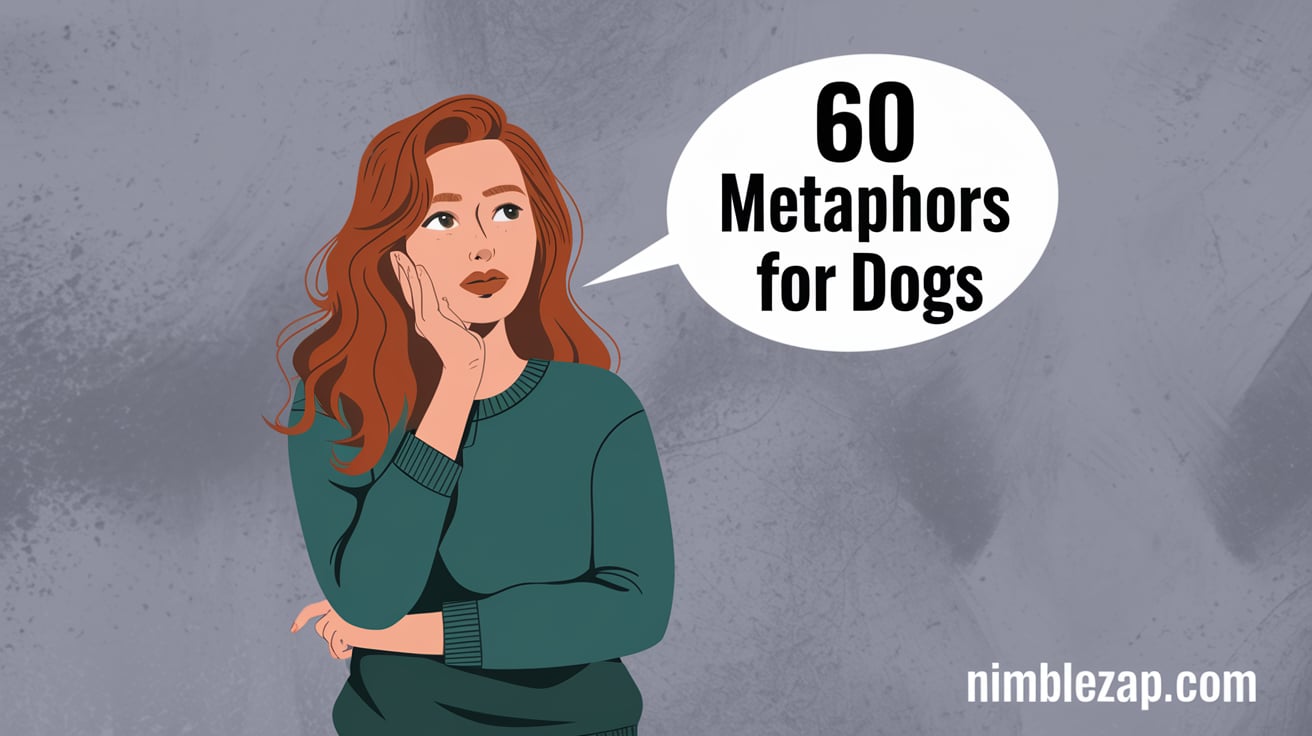 60 Metaphors for Dogs, dog metaphors, metaphors about dogs