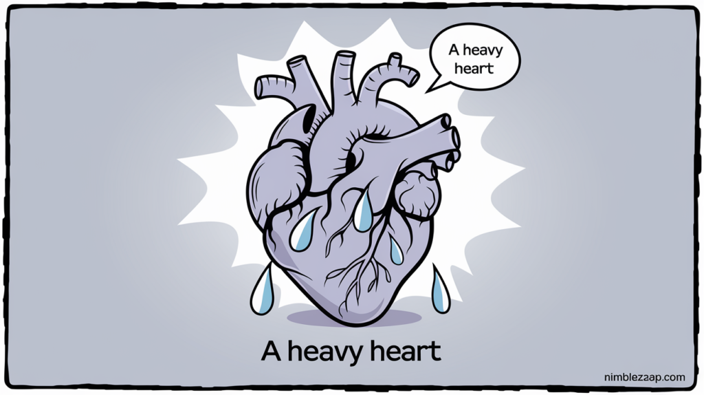  A Heavy Heart, idioms for sadness, idiom for sad