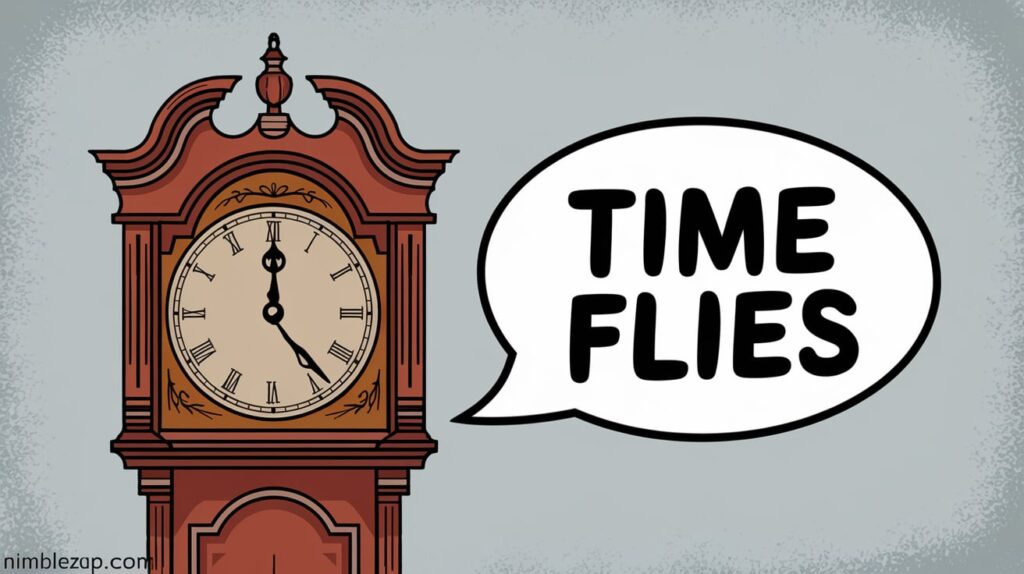 Time Flies, idioms on time with meanings