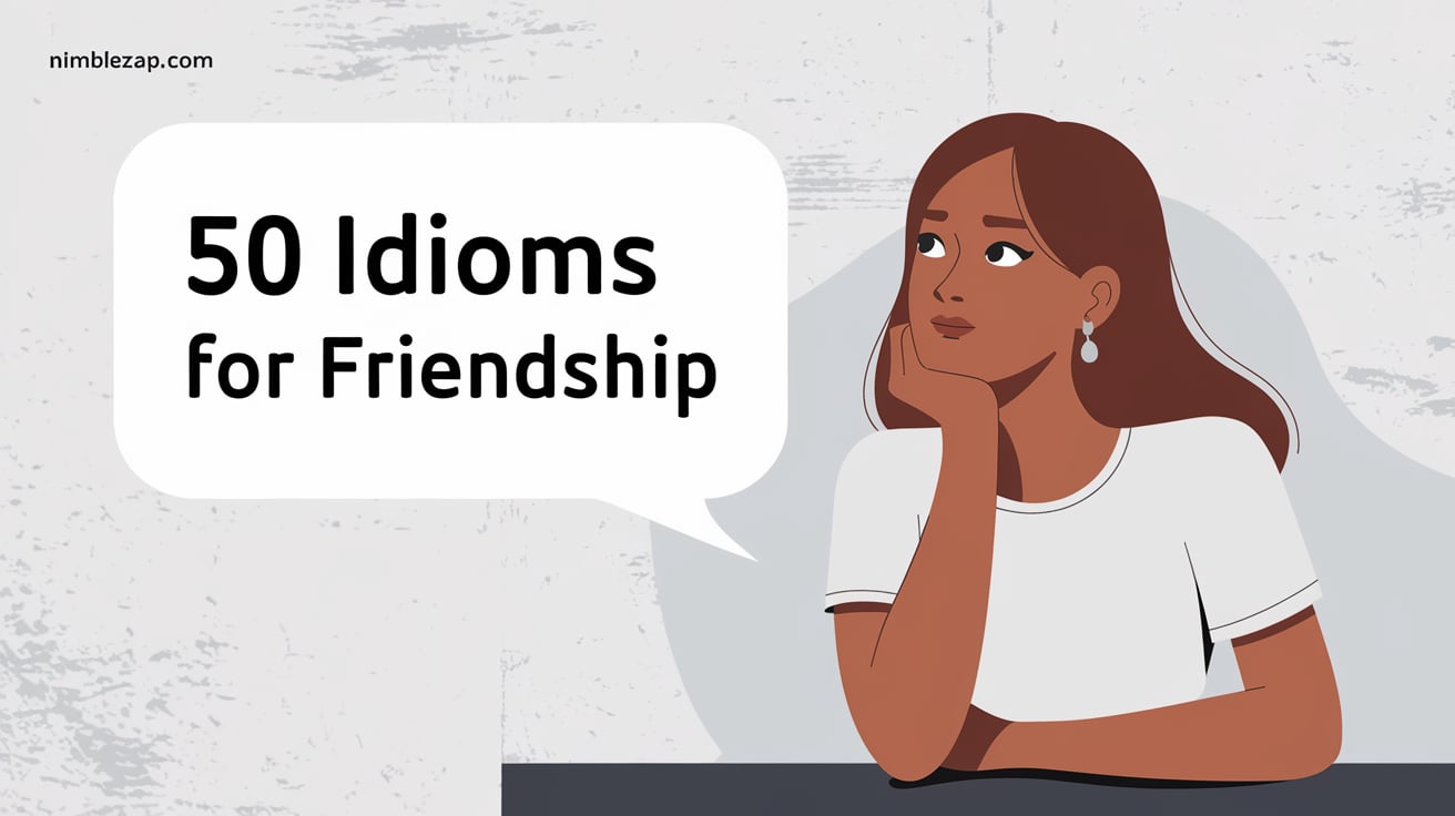 50 Idioms for Friendship, idioms for friends, friendship idioms