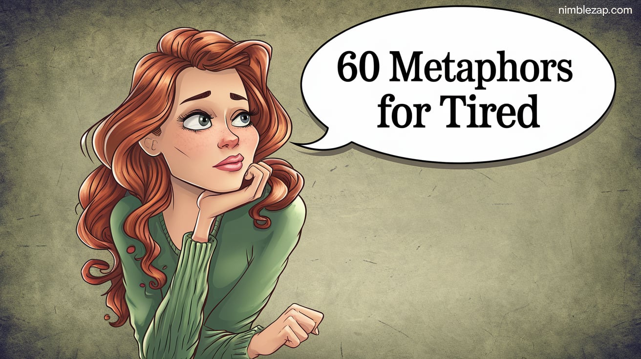 60 Metaphors for Tired, metaphor for tired, metaphor for being tired