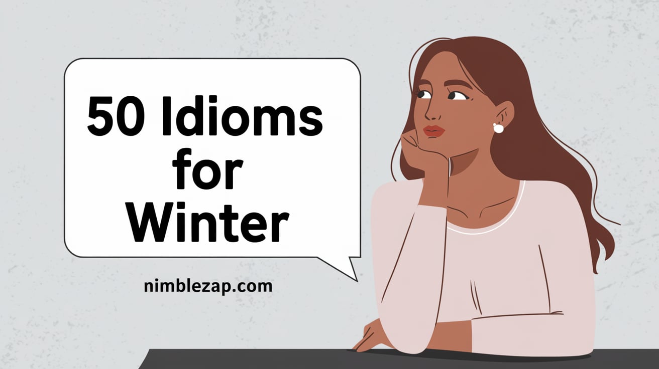 50 Idioms for Winter winter idioms, winter idiom, winter idioms with meaning