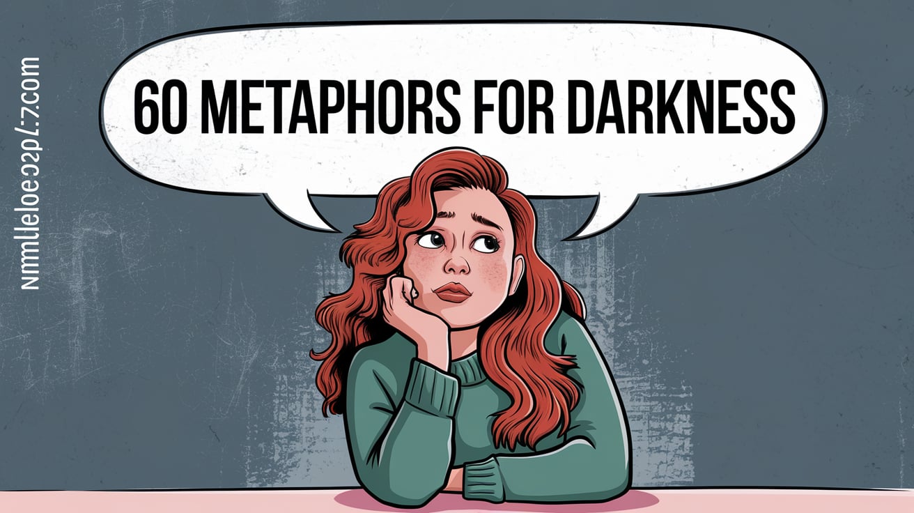 60 Metaphors for Darkness, dark metaphors, metaphor for darkness, metaphors for darkness