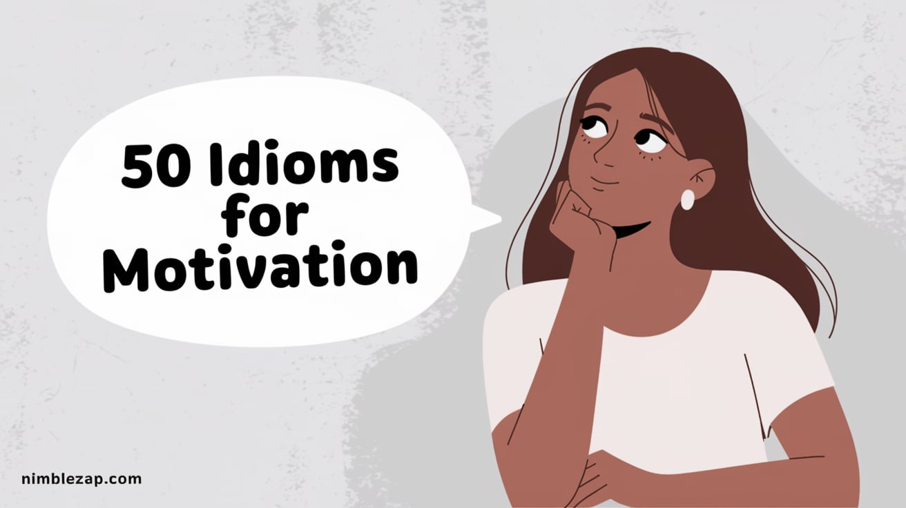 50 Idioms for Motivation, Idioms for motivation, idiom for motivation