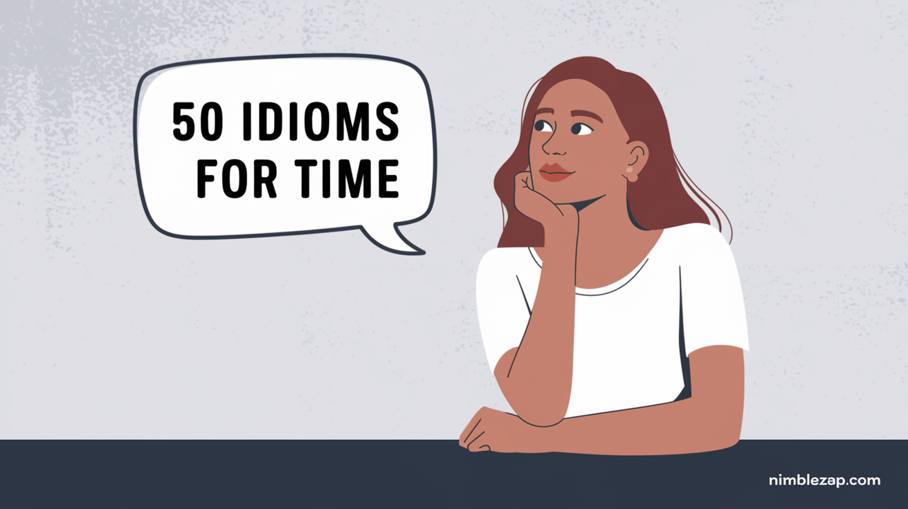 50 idioms for time, idioms on time