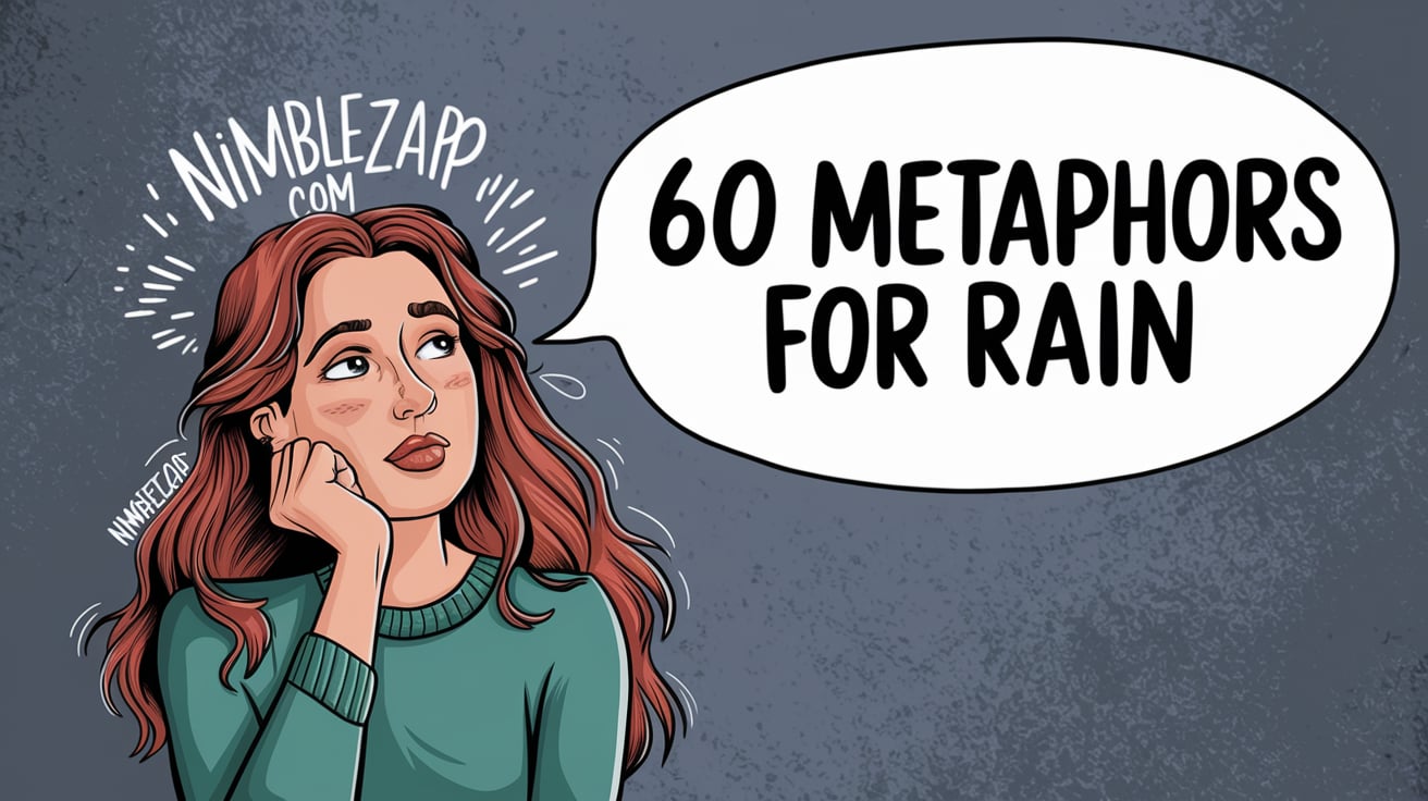 60 metaphors for rain, rain metaphor, metaphor for rain, rain metaphors