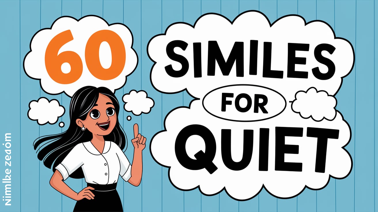 60 Similes for Quiet, quiet simile, silent and quiet