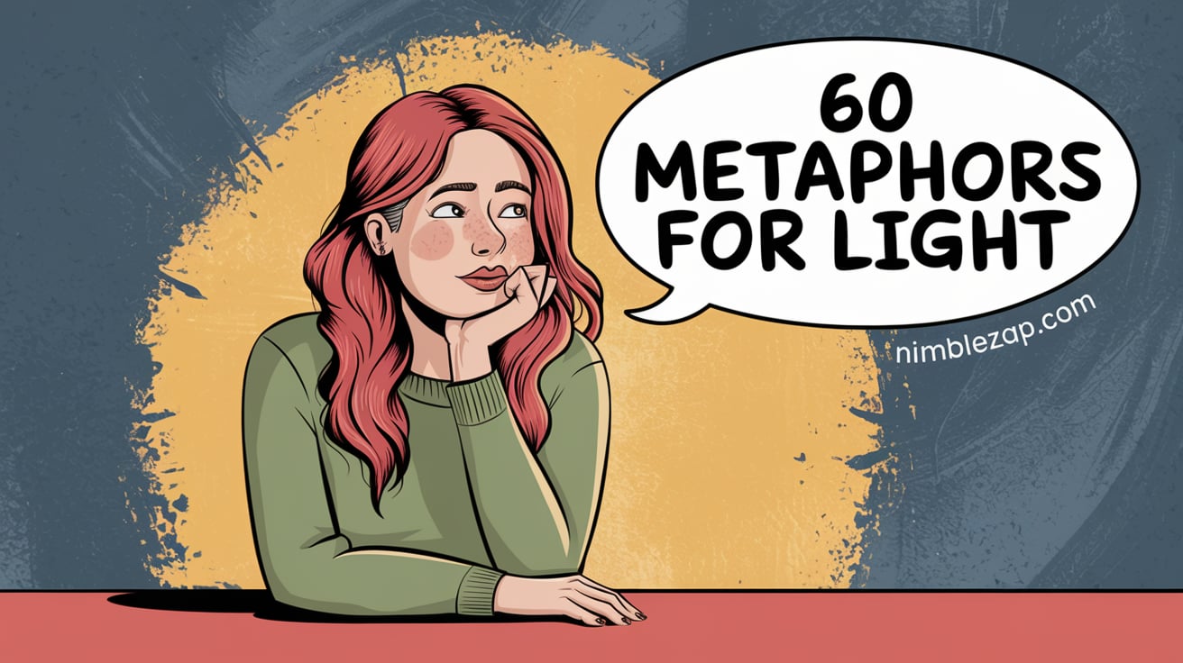 60 metaphors for light, light metaphors, metaphors for light, light metaphor