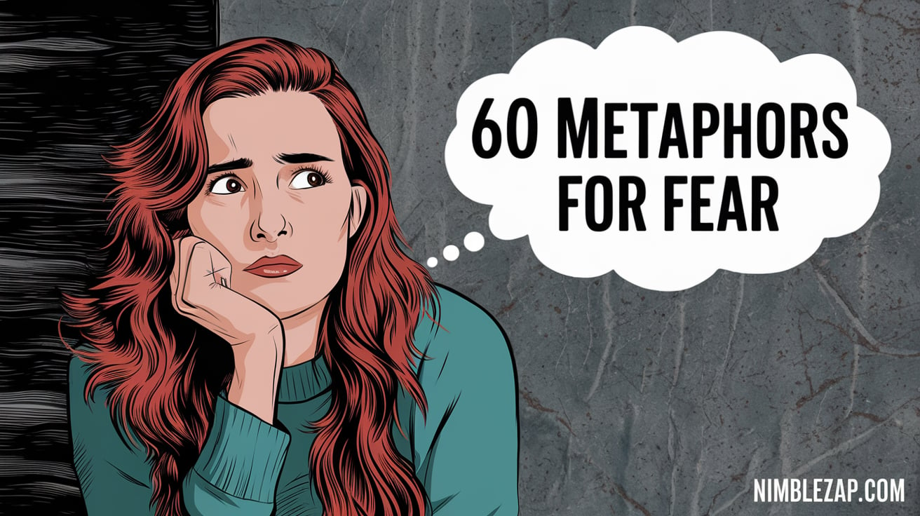 60 Metaphors for fear, simile for quiet, similes for quiet