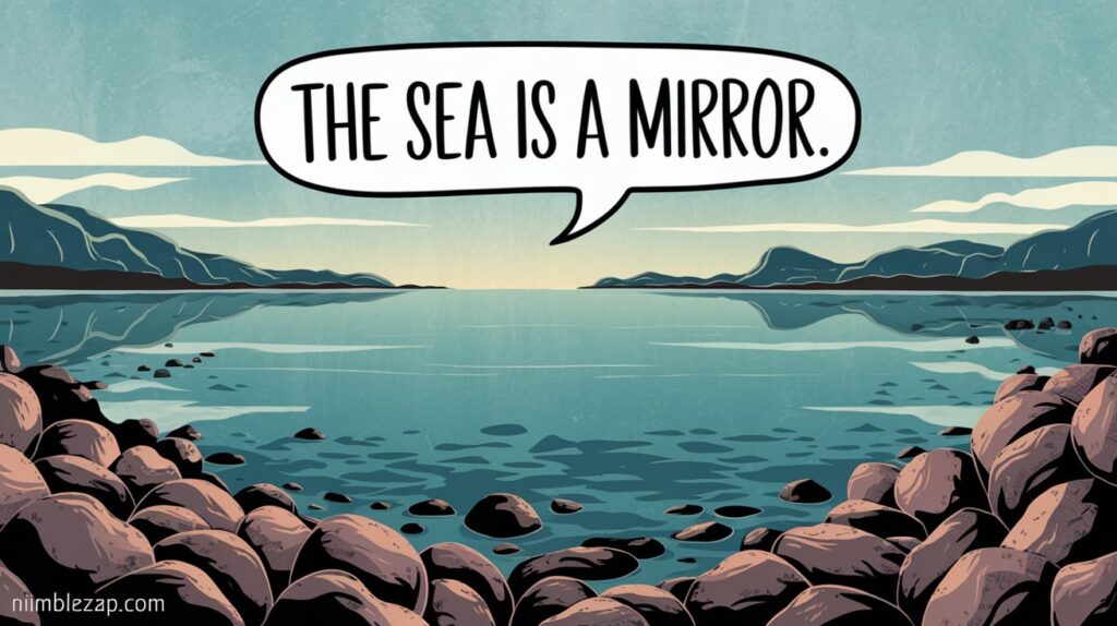 The Sea is a Mirror, metaphors about the ocean