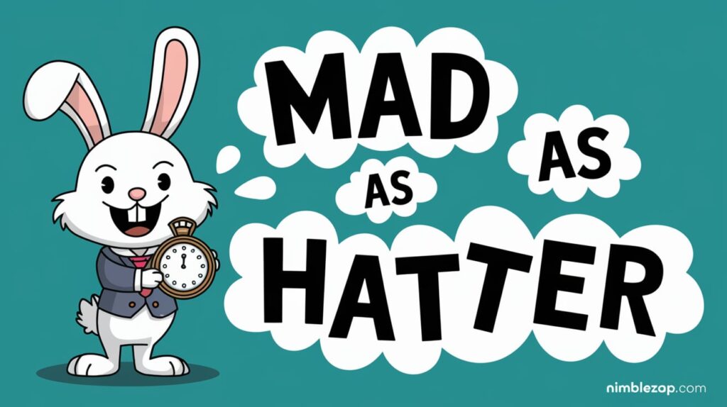 Mad as a Hatter, similes for anger, angry similes