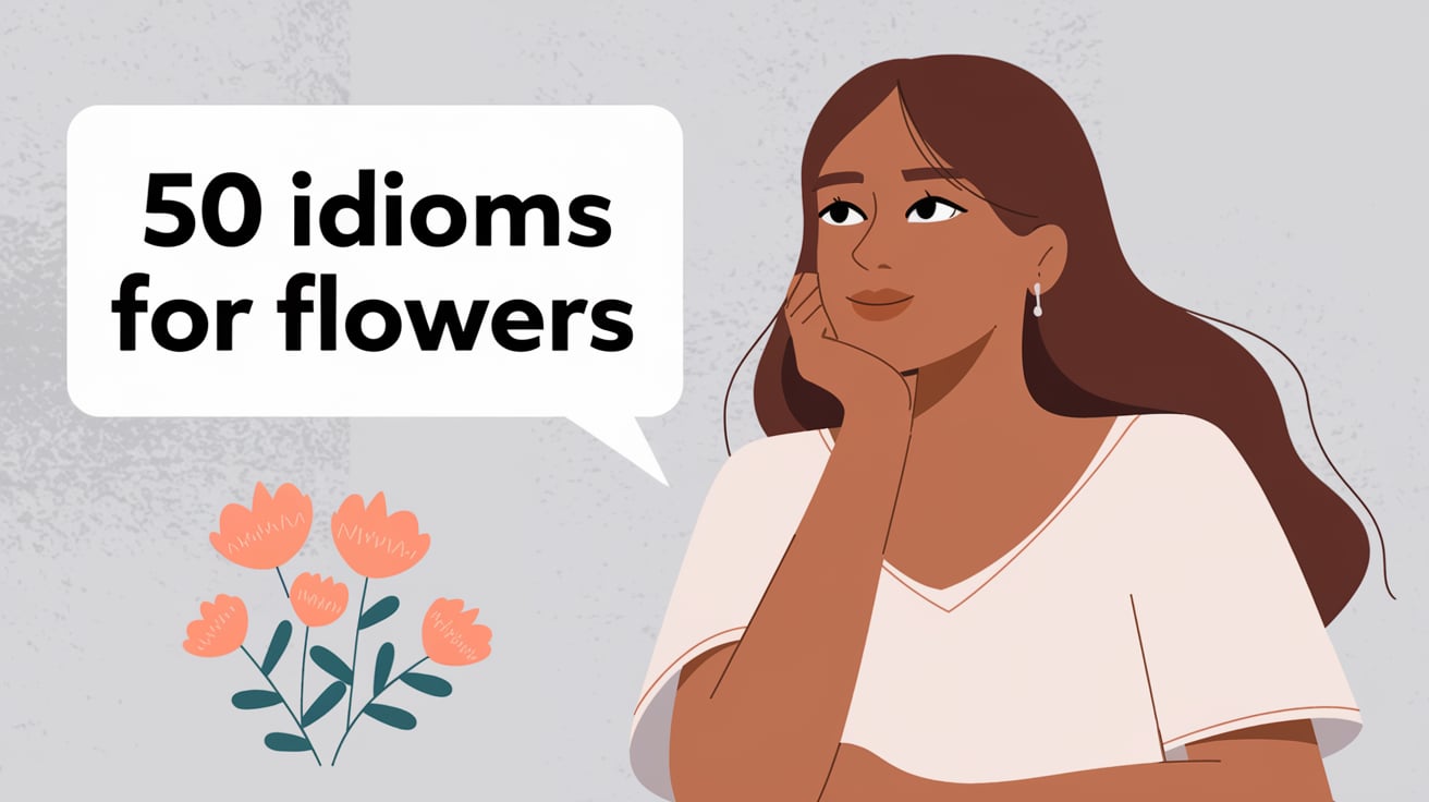 50 Idioms for Flowers, flower idioms