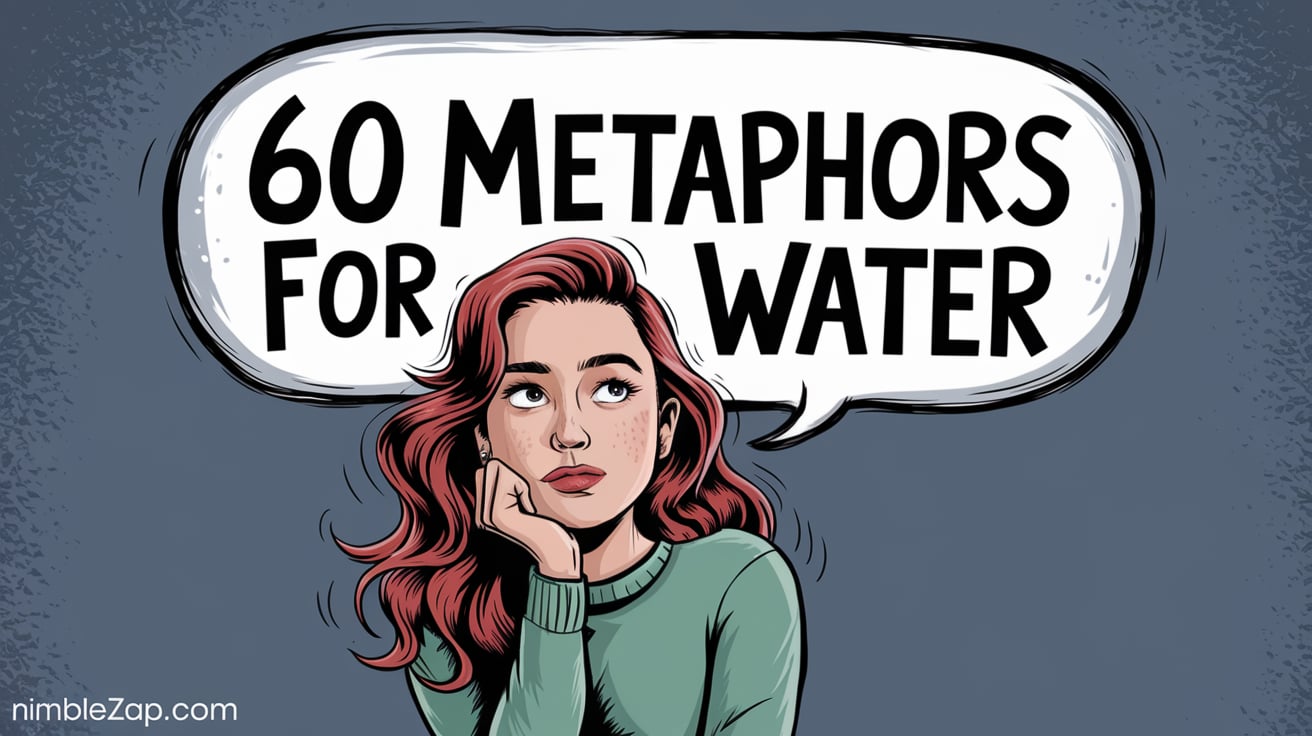 60 Metaphors for Water, water metaphors, metaphor for water, metaphors for water