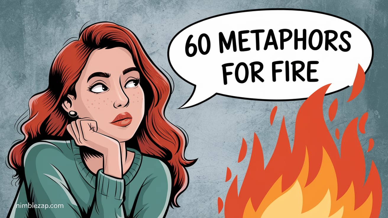 60 metaphors for fire, metaphors for fire, metaphors for fire