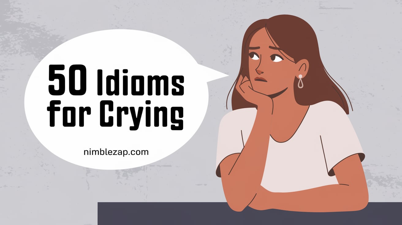 50 Idioms for Crying