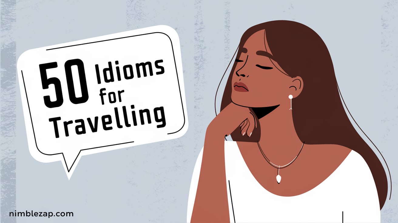 50 Idioms for Travelling, travel idioms, idioms about travel